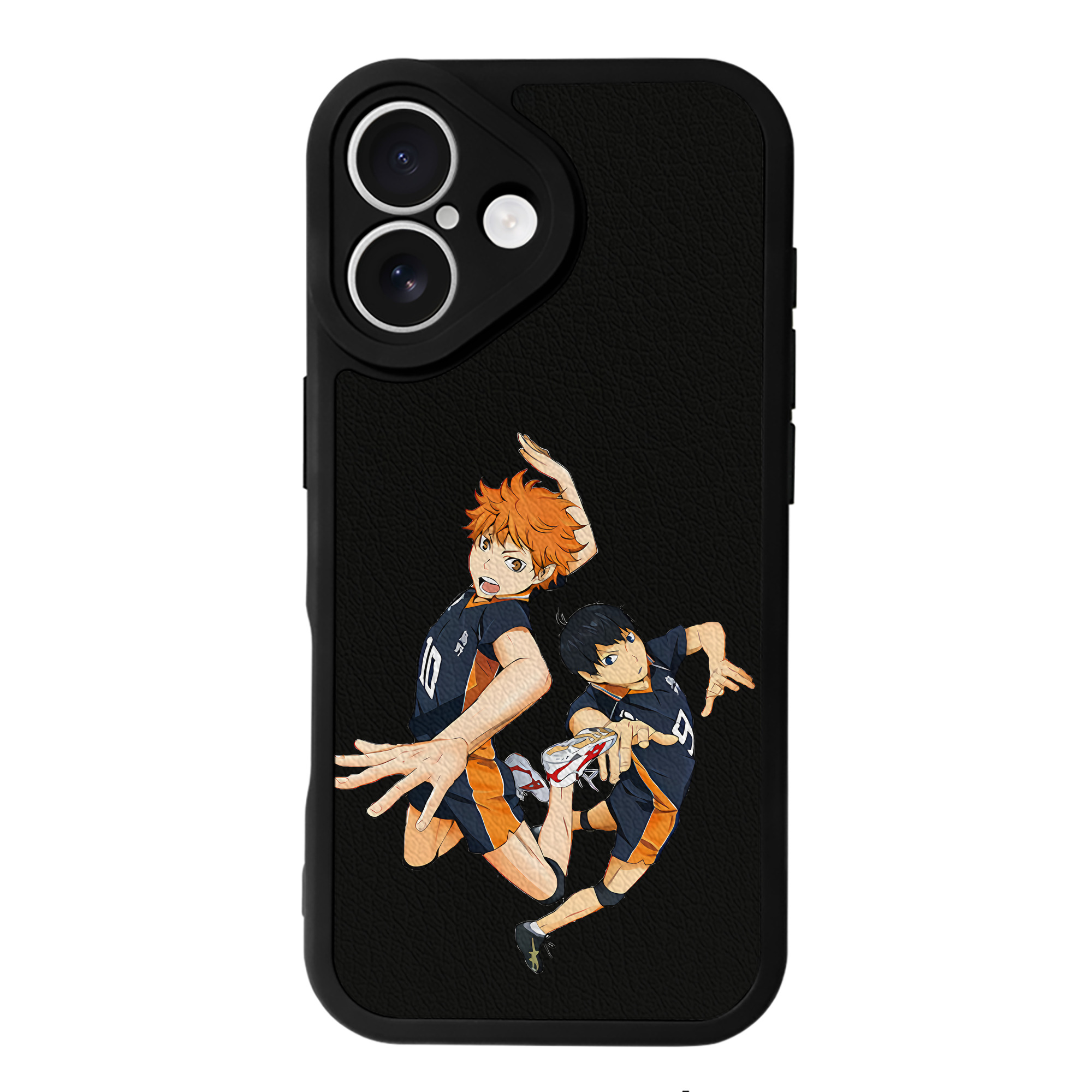 （画像用） ハイキュー!! Haikyu!! 【iPhone 16シリーズ対応】シリコンスマホケース（レザー調） 材質：シリコン